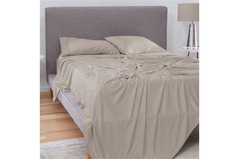 Hyper Cotton Medium Beige Queen Sheet Set By Bedgear