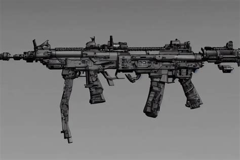 A Futuristic Assault Rifle Artstation Artstation Stable Diffusion