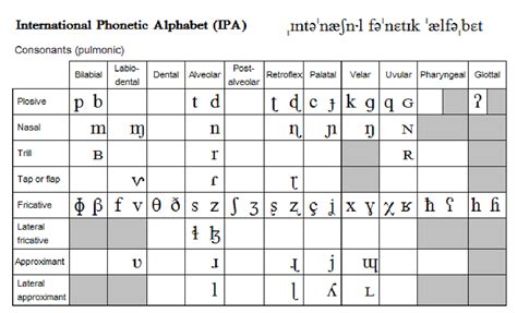 IPA Symbols - Structure of English - Studocu