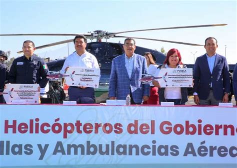 REACTIVA SERGIO SALOMÓN TRES HELICÓPTEROS PARA OTORGAMIENTO DE