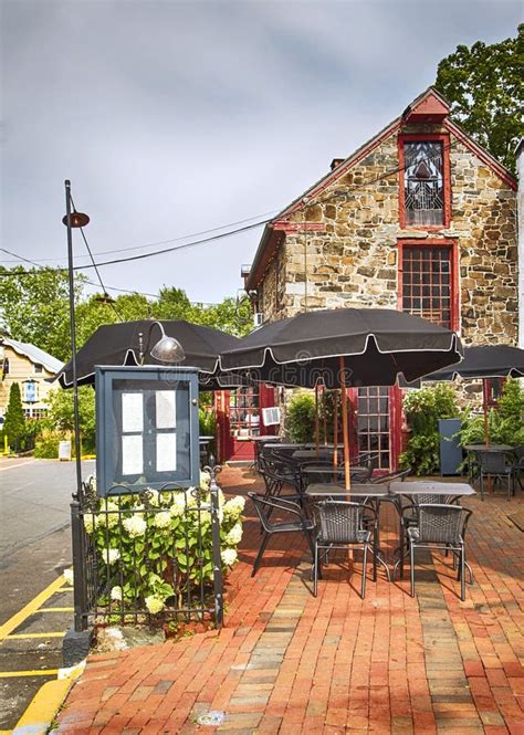 New Hope Pennsylvania Usa August 15 2019 Street Restaurant At