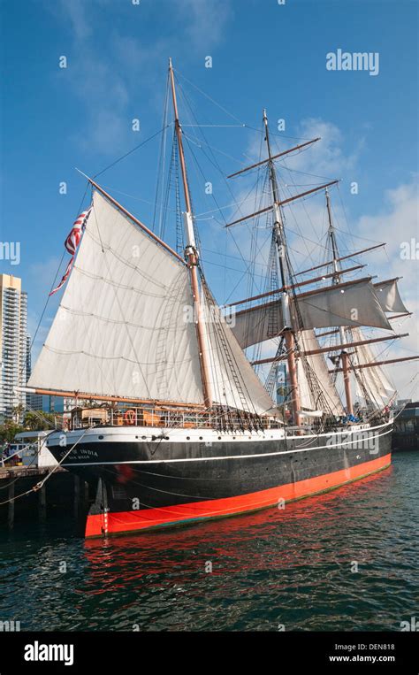 California, San Diego, Maritime Museum of San Diego, Star of India built 1863 Stock Photo - Alamy