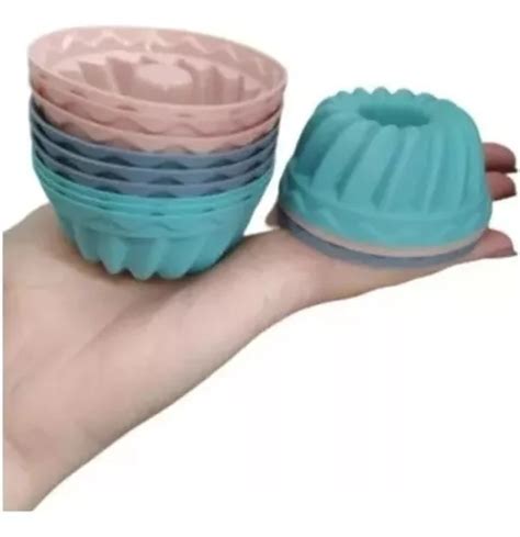 Conjunto Forma Silicone Cupcake Mini Pudim Cm C Pe As