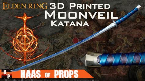 How To Build A D Printed Long Moonveil Katana From Elden Ring