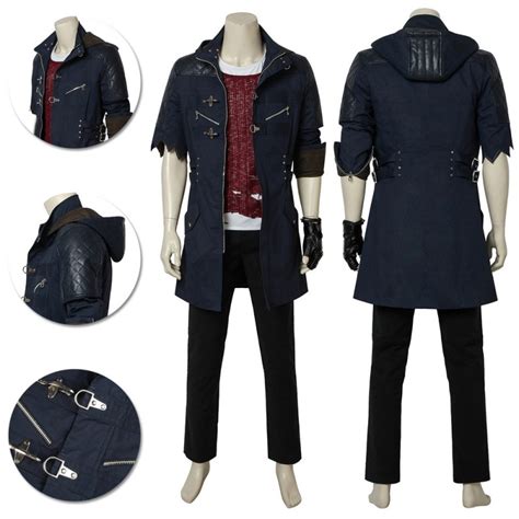 Devil May Cry 5 Nero Costume Dmc V Cosplay Half Sleeve Edition