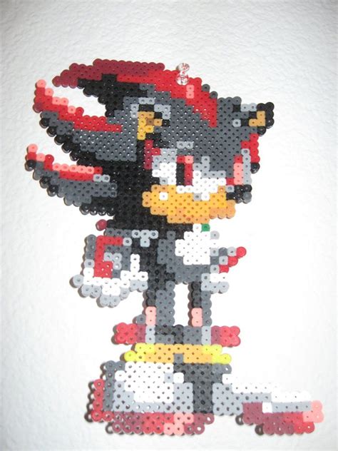 Perler Shadow From Sonic The Hedgehog By Rushtalion On Deviantart