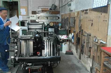 Machine à imprimer Heidelberg 6 de l imprimerie Tixier Inventaire