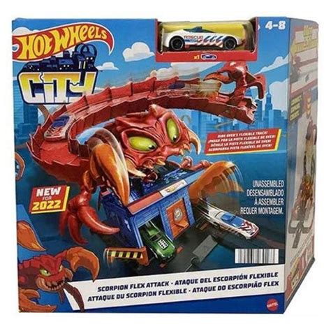 Pista Hot Wheels City Ataque Do Tubarao Robo Casas Bahia