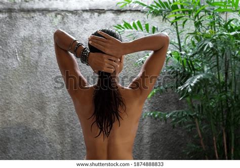 Back View Nude Woman Long Hair Stock Photo Shutterstock