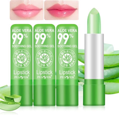 Pezzi Aloe Vera Rossetto Verde Rossetto Cambia Colore Balsamo Per