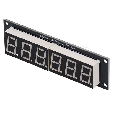 Jaerb 6 Digit 7 Segment Module Plug And Play Digital Led Tube Compact