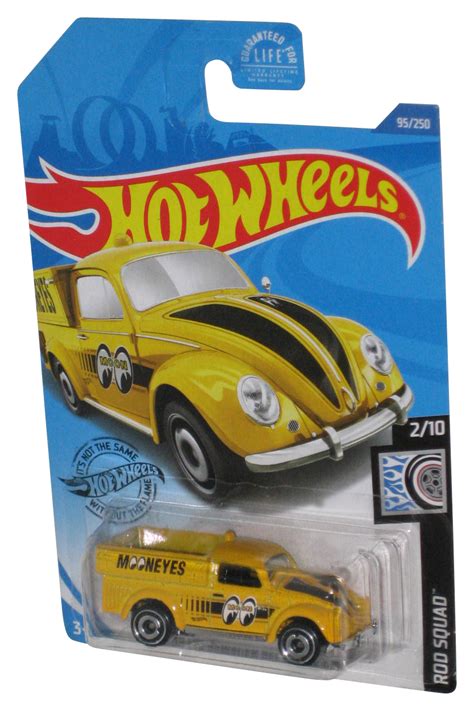 Hot Wheels Rod Squad Volkswagen Beetle Pickup Yellow Toy Car Walmart