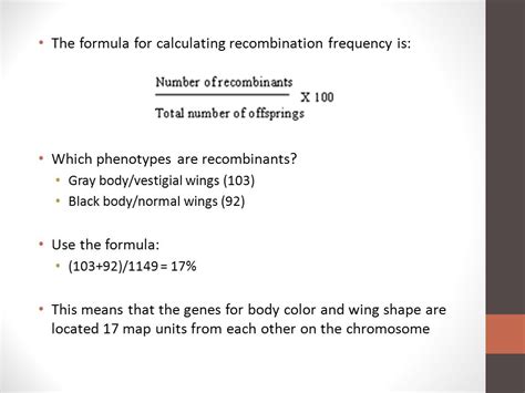 Calculating Recombination Frequency Map Units