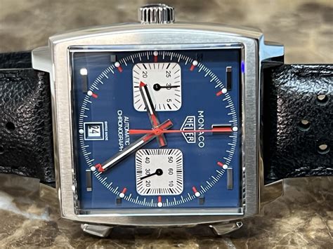 Tag Heuer Monaco Steve McQueen Blue Jeans Automatic Caliber 11 39mm