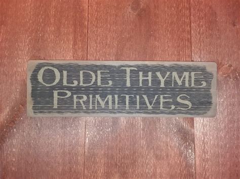 Primitive Signs Olde Thyme Primitives Barnwood Sign Co