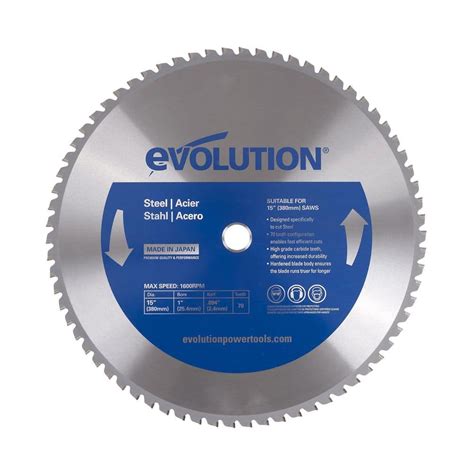 Evolution Power Tools 15 In Mild Steel Cutting Blade 1 In Arbor