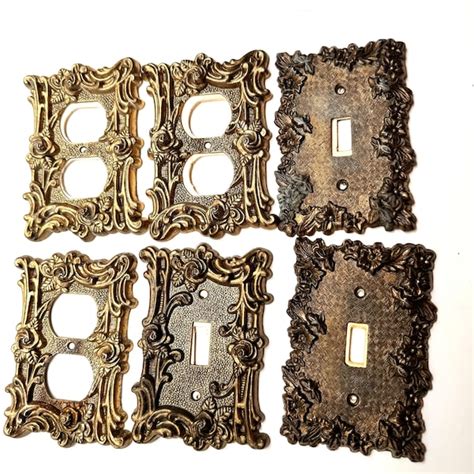 Brass Vintage Light Switch Covers Etsy