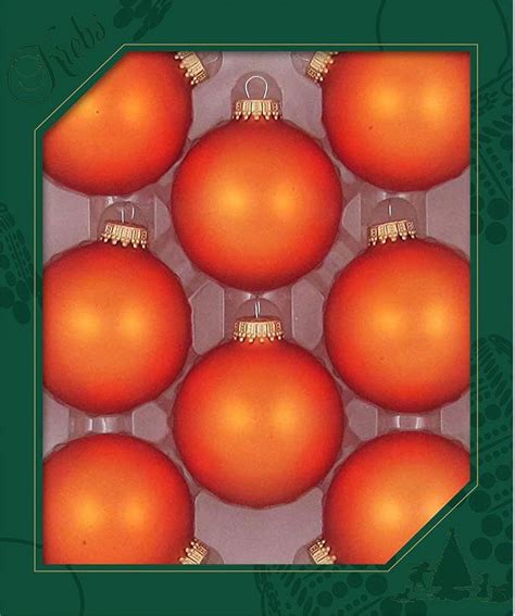 Glass Christmas Tree Ornaments 67mm 2 63 [8 Pieces] Designer Balls From Christmas By Krebs