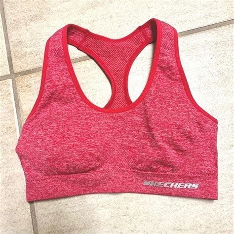 Skechers Removable Pads Sports Bras For Women Mercari