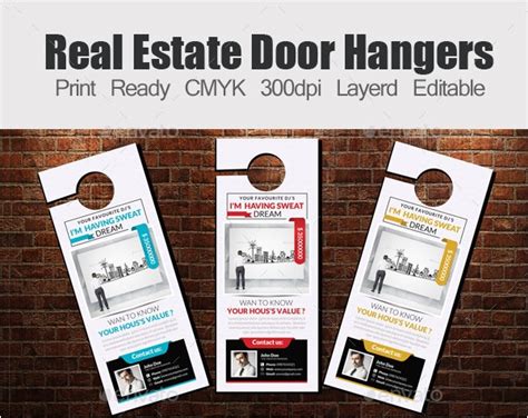 door hanger flyers template   creative door hanger designs