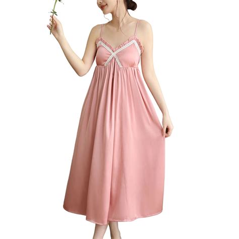 Defitshape Women S Victorian Nightgown Elastic Band Padded Lounge Dress Lingerie Chemise Slip