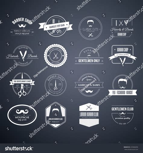 Perfect Set Of Barber And Haircut Logos Mens Haircuts Logo Collection