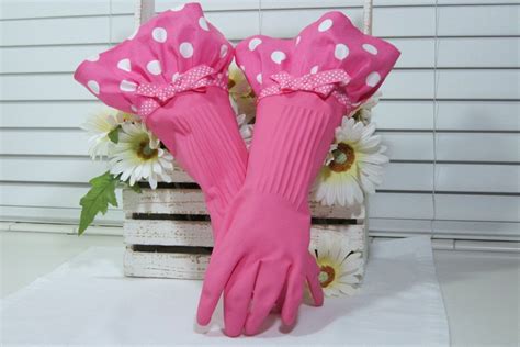 Pink Polka Dot Cleanup Gloves By Imaginaprons On Etsy So Cute I Need