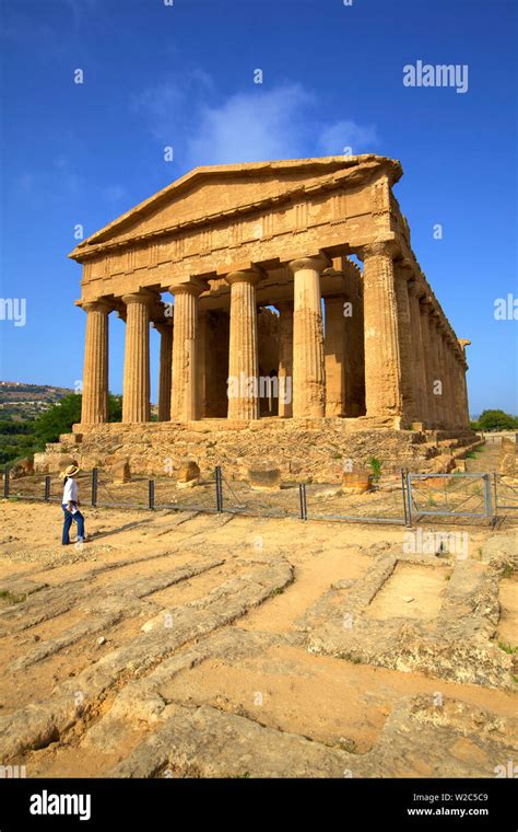 Templo De La Concordia El Valle De Los Templos Agrigento Sicilia