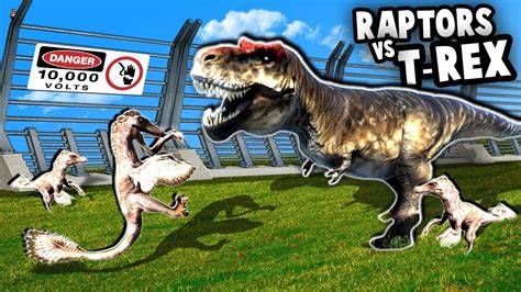 New Raptors Vs T Rex At Jurassic Park New Update Mesozoica Dinosaur