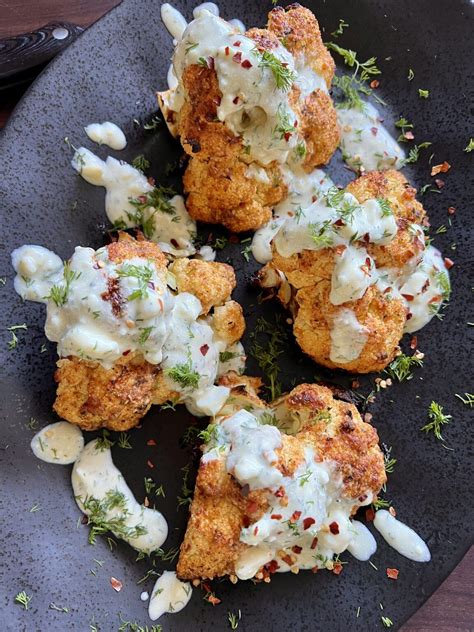 Cauliflower Wedge Salad With Creamy Feta Dressing Hungry Happens Recipe Cauliflower