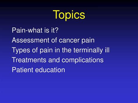 Ppt Cancer Pain Management An Update Powerpoint Presentation Free