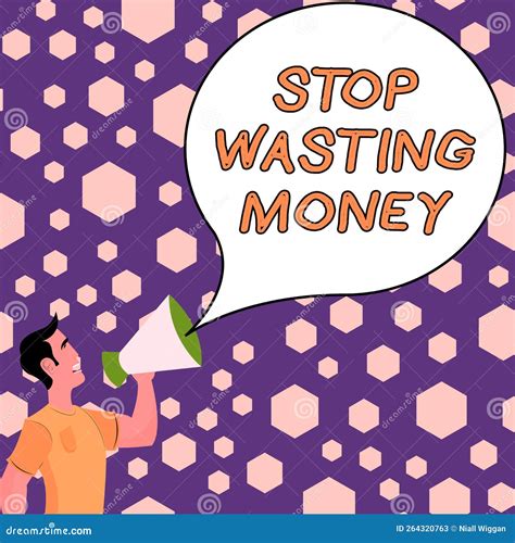 Handwriting Text Stop Wasting Money. Conceptual Photo Advicing Person