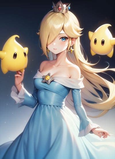 Ai Art Lora Model Rosalina Mario Pixai