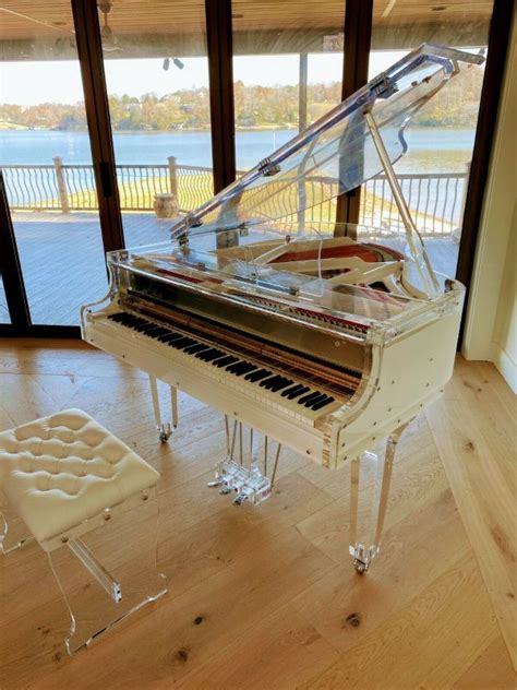 Full Crystal Grand Piano Handcrafted Transparent Vs Grand Pianos