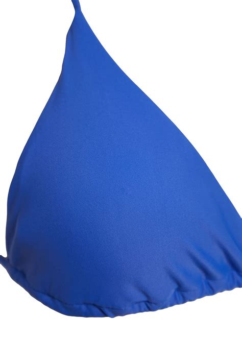 Trendyolmilla Saks Üçgen Yüksek Bel High Leg Regular Bikini Takımı