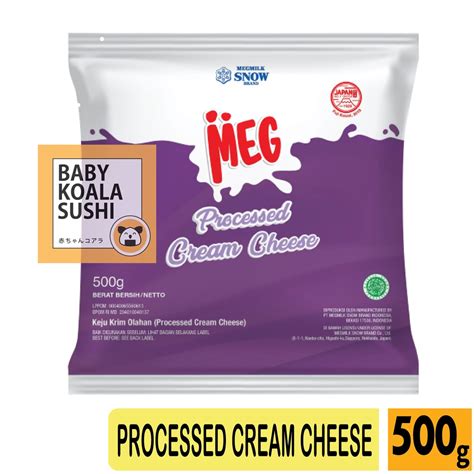 Jual MEG CHEESE Processed Cream Cheese 500g Halal Shopee Indonesia