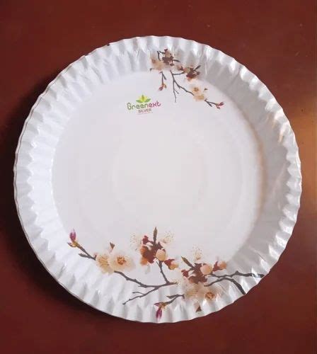 Inch Itc Gsm Printed Paper Plate At Rs Piece Printed Paper