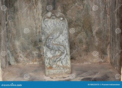 Naga Serpent God Sculpture At Hoysaleswara Temple Stock Photo Image