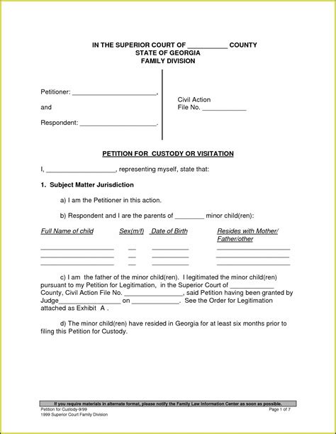 Printable Divorce Papers Idaho