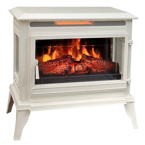 Comfort Smart Jackson Cream Infrared Electric Fireplace Stove With