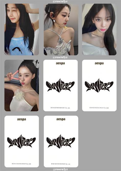 Aespa Photocard Template K Pop M Zik Pop M Zik Kpop