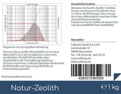 Natur Zeolith Klinoptilolith Kg