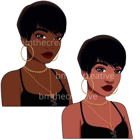 pixie cut black hair round face 12