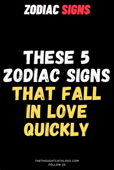 These 5 Zodiac Signs That Fall In Love Quickly The Thought Catalogs