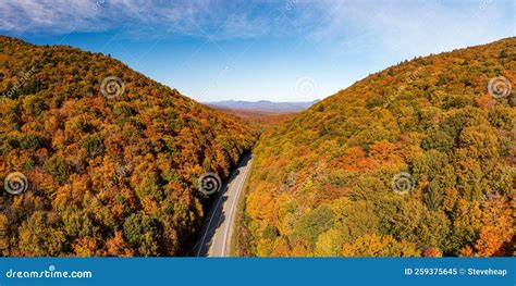 Aerial View of Jay Peak in Vermont Stock Image - Image of foliage ...