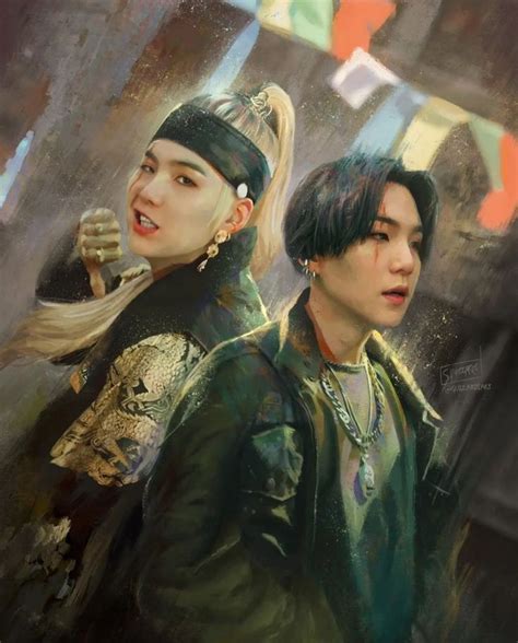 Pin by MeiLi Min on эскизы in 2024 Suga anime fanart swag Bts