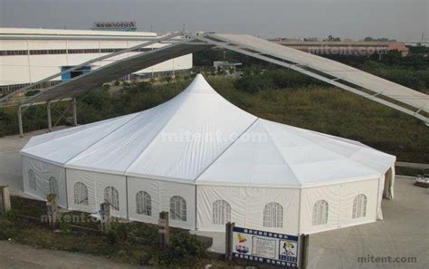 20x30m Decagon Ends High Peak Combination Tent For 300 400 Guests