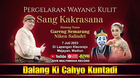 LIVE STREAMING WAYANG KULIT KI CAHYO KUNTADI NIKEN SALINDRI DAN