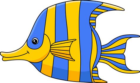 Angelfish Cartoon Colored Clipart Illustration Vector Art At