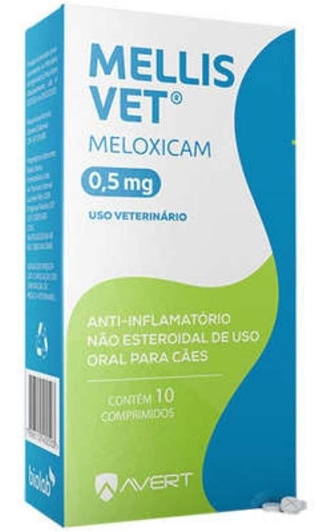 Mellis Vet 0 5mg Avert Anti inflamatório Meloxicam Parcelamento sem juros